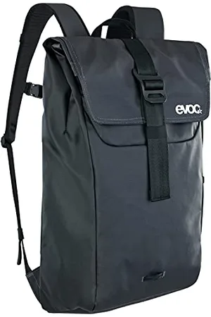 Evoc DUFFLE BACKPACK 16, praktyczny plecak na co dzień (idealny plecak turystyczny z elastycznymi kieszeniami bocznymi, wymiary: 12 x 31 x 48 cm, pojemność: 16 l), Carbon grey - Black