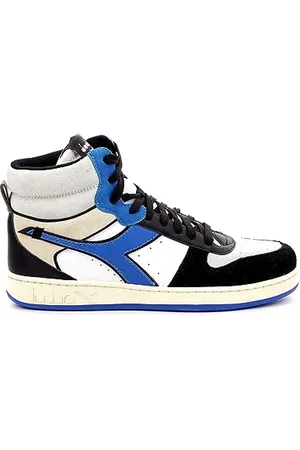 Diadora Magic Basket Mid Twin, Trampki Unisex-Dorosły, Biały/Royal/Black, 47 EU, , 47 EU
