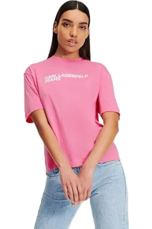 Karl Lagerfeld T-shirt z krótkim rękawem REGULAR FIT, FIOLETOWY, XS