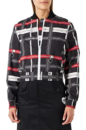 Moschino Unlined Bomber Jacket Kurtka Damska, , 36