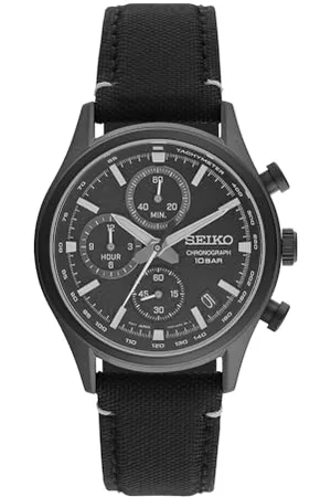 Seiko Męski analogowy zegarek kwarcowy z nylonową bransoletką SSB421P1, , , Nowoczesny