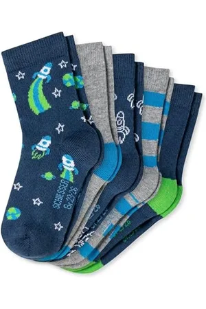 Schiesser Jungen Kinder 5 Pack Socken Kids Strümpfe - Größe 19 bis 34