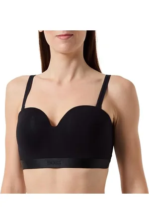 HUGO BOSS Damski biustonosz push-up bez fiszbin BEA, czarny 1, 80D, , 80D