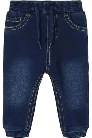NAME IT Dziewczęce spodnie NBMBUNDO DNMTRUEBO SWE Pant NOOS, ciemnoniebieskie, 68