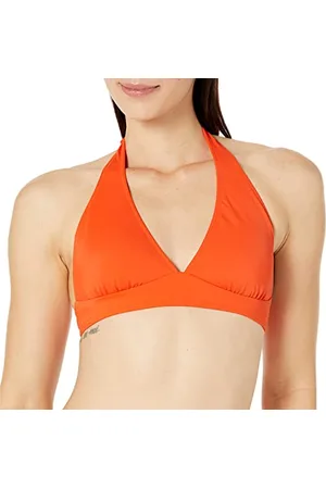 Amazon Damski top bikini wiązany na ramiączkach z wiązaniem na ramiączkach (dostępny w dużych rozmiarach), , XS