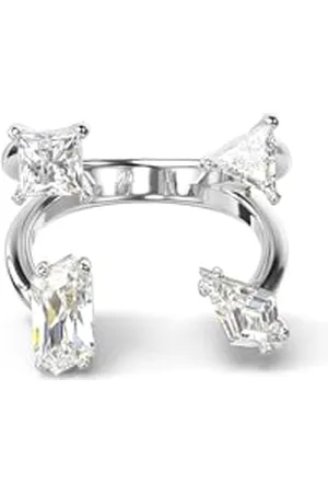 Swarovski Otwarty pierścionek Mesmera, Szlify różnorodne, , Powłoka z rodu