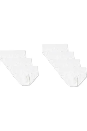 Amazon Męskie majtki z dżerseju bawełnianego (dostępne w dużych i wysokich), 7 sztuk, białe, rozmiar 5XL, duże