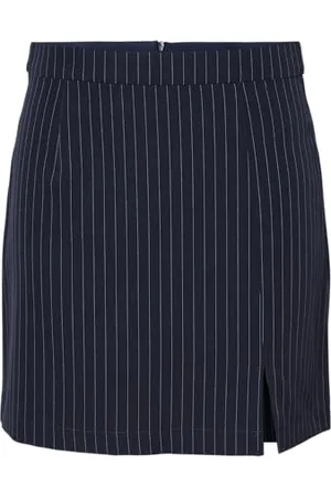 Pieces® Pcbozzy Slit Skirt Pinstripe Noos Bc Rock, , XL
