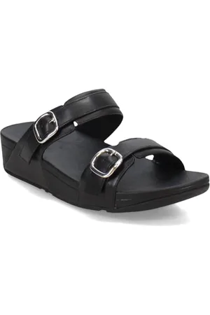 FitFlop Damskie sandały Lulu regulowane skórzane klapki, , 41 EU