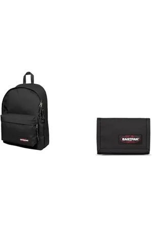 Eastpak OUT OF OFFICE Plecak, 27 L - Black (Czarny) & CREW SINGLE Portfel, 27 L - Black (Czarny)