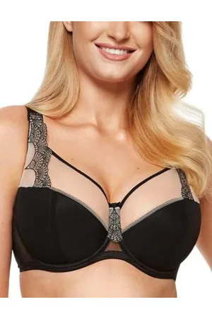 Gorteks Heidi-B3 półwyściełany biustonosz, biustonosz z haftem, komfort – 80B, , , 80B