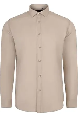 Velilla 405017S Koszula męska z długim rękawem, jasnobeżowy, Rozmiar 2XL, , XXL