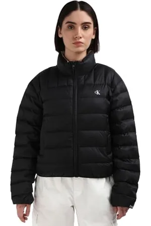 Calvin Klein Jeans Damska kurtka puchowa, krótka kurtka puchowa, czarna (Ck Black), rozmiar 3XL, , 3XL duże rozmiary