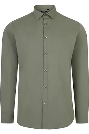 Velilla 405017S Koszula męska z długim rękawem, jasnooliwkowa zieleń, rozmiar 2XL, , XXL