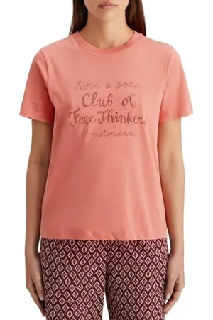 Scotch&Soda Damska koszulka o regularnym kroju z przodu, , M