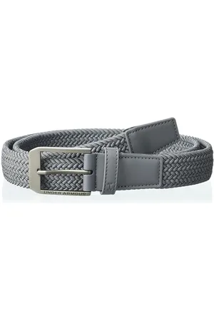 Under Armour Męski pleciony pasek golfowy M, Stal/stal, XL
