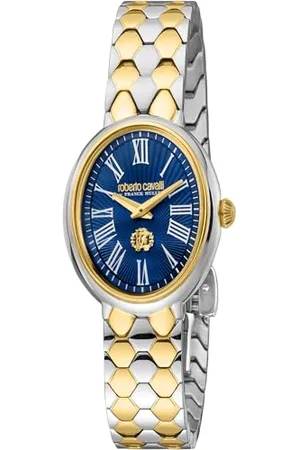 Roberto Cavalli Damski analogowy zegarek kwarcowy z paskiem ze stali nierdzewnej RV1L196M0081, , moda