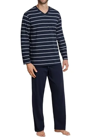 Schiesser Herren Męska Piżama, Niebieski (Dunkelblau 803), Rozmiar 2Xl