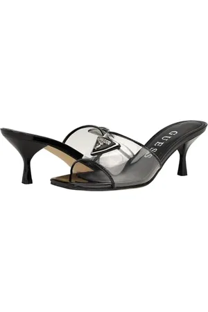 Guess Damskie sandały na obcasie Lusie, czarne 001, 39 EU, , 39 EU