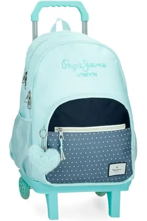 Pepe Jeans Dalma Plecak szkolny z podwójną komorą z wózkiem 32x44x22 cm Poliester by Joumma Bags, , 32x45x15 cms, Dwukomorowy plecak szkolny z wózkiem