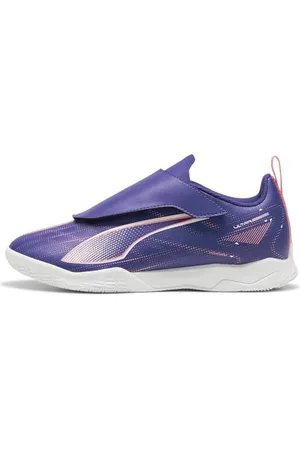 PUMA Ultra 5 Play V It Jr, buty piłkarskie Unisex-dla dzieci i chłopców, Lapis Lazuli White Sunset Glow, 21 EU
