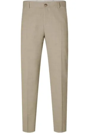 SELECTED Slhslim-Oasis Linen TRS Noos Spodnie Eleganckie Mężczyźni, , 42