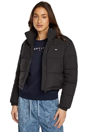 Tommy Hilfiger Damska kurtka puchowa, TJW CRP ESSENTIAL PUFFER DW0DW18828, czarna, XL, , XL