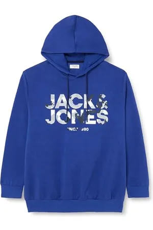 JACK & JONES Bestseller A/S Męska bluza z kapturem Jjjames Sweat Hood Pls, , 5XL duże rozmiary