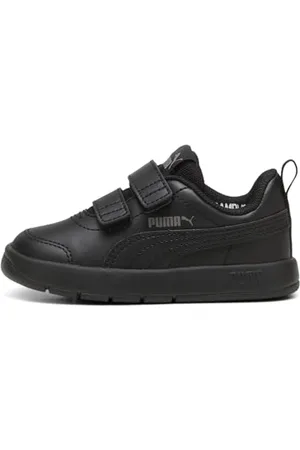 PUMA COURTFLEX V3 V Inf, Trampki Unisex-Bimbi 0-24, Black Black-Cast Iron, 26 EU, Czarna Żelazo Czarna , 26 EU