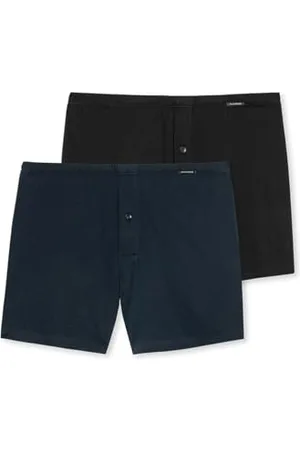 Schiesser Herren 2 PACK Boxershorts Baumwolle Jersey weich - Jerseyboxer