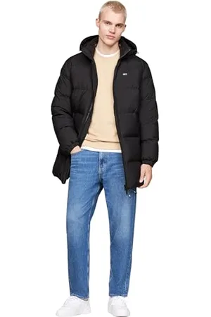 Tommy Hilfiger Męskie kurtki TJM ESSENTIAL DOWN DOWN PARKA DM0DM20466 inne kurtki, czarne (czarne), S, , S