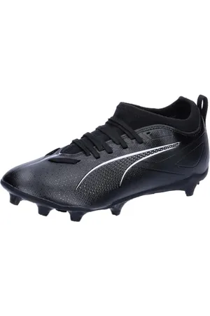 PUMA Unisex Ultra 5 Match Fg/Ag Jr buty piłkarskie dla dzieci, Czarna , biała , 35.5 EU