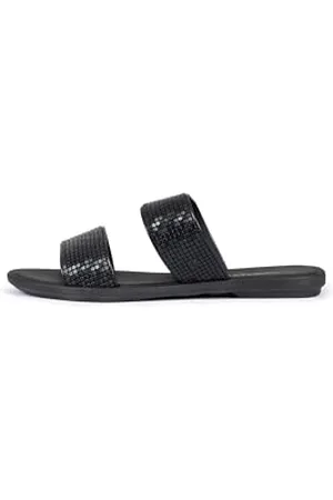Grendha Buriti Icone Slide AD damskie sandały przesuwne, czarne, 39 EU, , 39 eu