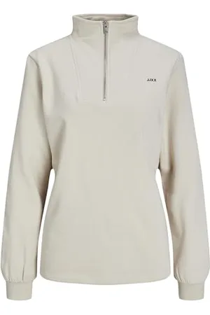 JACK & JONES Jxabbie RLX Ls Half Zip Sweat SWT Noos, , S