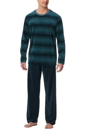 Schiesser Piżama męska, długa, puszysta i wygodna, comfort Nightwear, , 52
