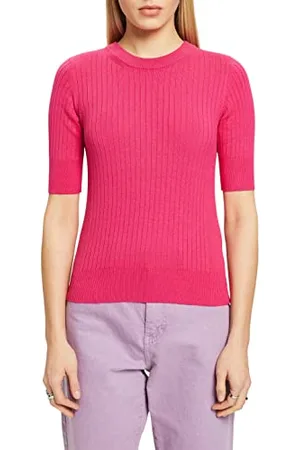 ESPRIT Edc by Prążkowany sweter z krótkim rękawem, , XL