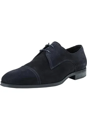 HUGO BOSS Męskie Theon_Derb_sdtc Derby, ciemnoniebieskie, 10 UK, , 44 EU