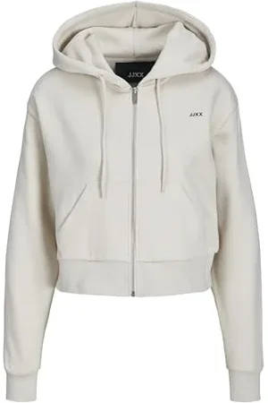 JACK & JONES Jxabbie Reg Ls Every Zip Hood SWT Noos, , XL