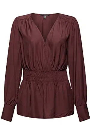 ESPRIT Collection Bluzka o wyglądzie przewijania, LENZING™ ECOVERO™