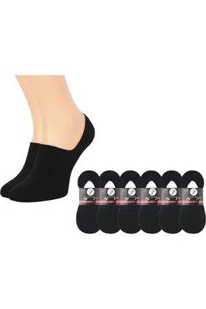 Marilyn Męskie skarpety do sneakersów, niewidoczne, antypoślizgowe, krótkie, czarne, bawełniane, antypoślizgowe, , 39-42 EU