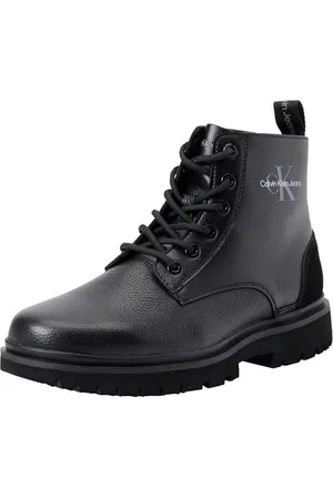 Calvin Klein Jeans Damskie buty EVA MID LACE UP MTR, potrójne czarne, 40 EU, , 40 EU