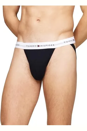 Tommy Hilfiger Męski pasek elastyczny 3P UM0UM03377, Jockstrap, niebieski, L, , L