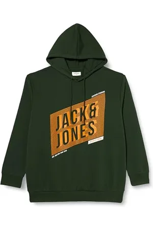 JACK & JONES Bestseller A/S Męska bluza z kapturem Jjnet Sweat Hood Pls, , 6XL duże rozmiary
