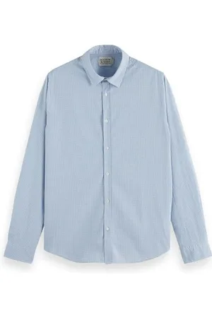 Scotch&Soda Męska koszulka Seasonal Essentials Poplin Checked, , L