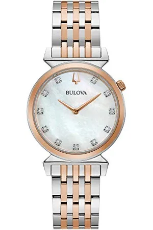 BULOVA Damski analogowy zegarek kwarcowy z bransoletką ze stali szlachetnej 98P192