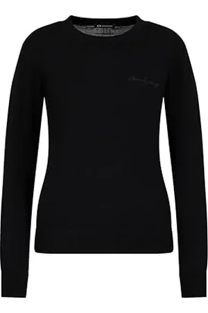 Armani Exchange Damski sweter Merino Wool with Script Logo Sweater, , XS