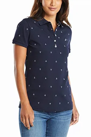 Nautica Damska koszulka polo Anchor Short Sleeve Breathable Stretch Cotton Polo Shirt, , S