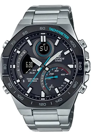 Casio Zegarek ECB-950DB-1AEF, srebrny, bransoletka