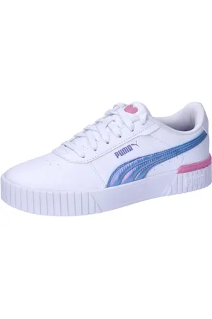PUMA Carina 2.0 Bouncy Sky Jr dziewczęce buty sportowe, Czarny Zimny Zielony Magenta Gleam, 6 UK