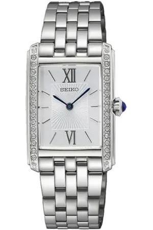 Seiko Damski analogowy zegarek kwarcowy z bransoletką ze stali nierdzewnej SWR091P1